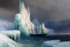 Ледяные горы в Антарктиде. Художник Иван Айвазовский