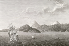 Иллюстрация из книги "Атлас к путешествию вокруг света капитана Крузенштерна". Научная библиотека РГО