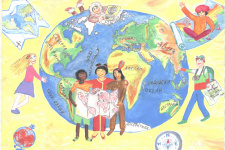 Работа участника конкурса Barbara Petchenik Children’s World Map Drawing Competition