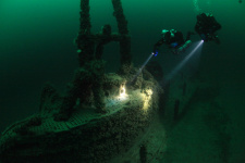 Подводная лодка "Гагара". Глубина залегания 60 метров. Фото: Оксаны Истратовой