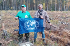 Председатели отделений ВООП и РГО в Республике Марий Эл на посадке . Фото М. Тарасов