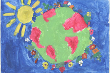 "Моя любимая планета". Автор: Ивайла Лазарова (Болгария)