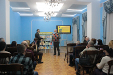 Выступление председателя регионального отделения Александра Катровского. Фото: Тамара Ватлина