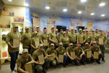 Участники стажировки по тушению ландшафтных пожаров. Фото заповедника "Хакасский"