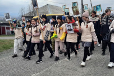 Участие в акции "Бессмертный полк". Фото заповедника "Хакасский"