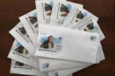 Конверт в честь Нины Демме. Фото предоставлено Костромским отделением РГО.