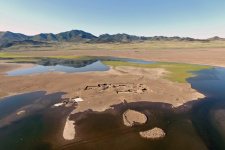 Зона затопления Саяно-Шушенской ГЭС. Фото предоставлено ИИМК РАН.