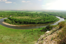 Излучина реки Урал. Фото Александра Чибилёва 