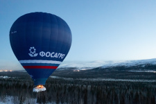 Самый большой отечественный воздушный шар сделал Фёдора Конюхова и ивана Меняйло мировыми рекордсменами. Фото: пресс-служба "Фосагро"