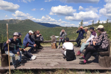 Студенты ЕГФ в Башкирском государственном природном заповеднике ". Фото предоставлено участниками проекта