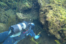  В источнике Кургазак обнаружена новая подводная пещера. Фото: Рустам Сиразетдинов