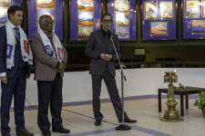 At the opening ceremony of the exhibition. Photo: Dmitry Gritsenko