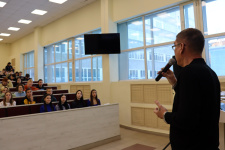 Встреча со студентами БГАУ. Фото предоставлено Рустамом Сиразетдиновым