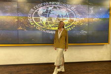 Дарья Капранова на финале конкурса именной стипендии Русского географического общества. Фотография из личного архива Дарьи Капрановой