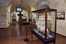 Новая экспозиция на Константиновской батарее: модель брига "Меркурий". Фото: Юрий Югансон