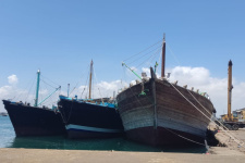In the port of Djibouti. Photos of the expedition participants