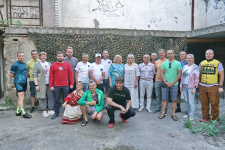 Участники велопробега на встрече, фото Бориса Тишулина