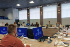 На церемонии открытия Молодежного центра РГО. Фото: пресс-служба Молодежного центра РГО Тамбовской области