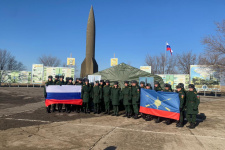 Участники географического диктанта на месте старта первой баллистической ракеты