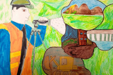 Рисунок: «Профессия: геодезист», Денис Гавриленко, г. Красноярск