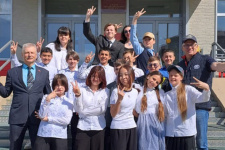 Участники экологического отряда. Фото: пресс-служба компании «Тихрыбком»