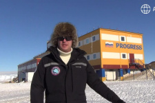 Члены 66-й российской антарктической экспедиции поздравили Краснодарское отделение РГО с 75-летием