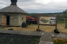 Подготовка Михайловского редута к открытию