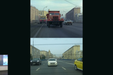12.10.22. Е. Назаренко. Историческая фотография Москвы, совмещённая с современным изображением (хронопара)