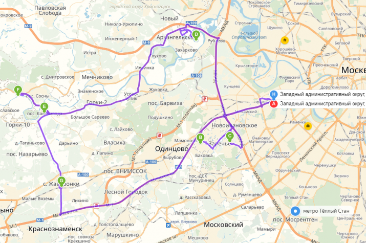 Рублево архангельская линия метро схема на карте москвы и подмосковья