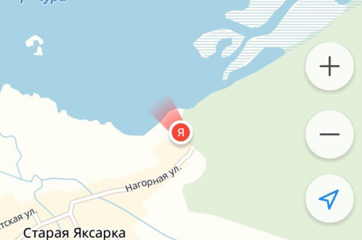 Карта глубин сурского водохранилища