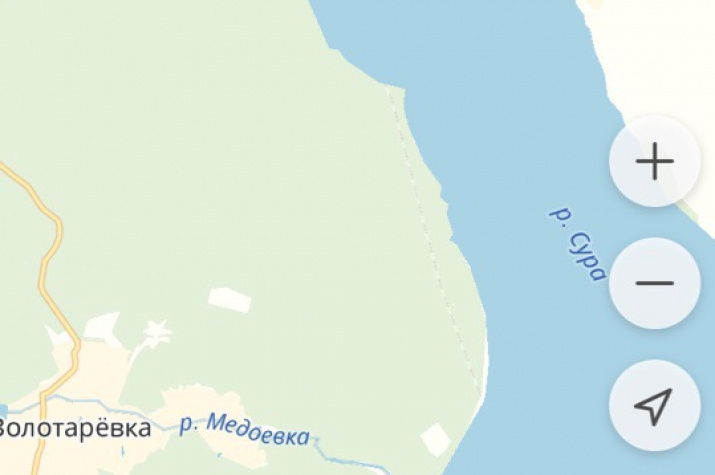 Сурское водохранилище карта глубин