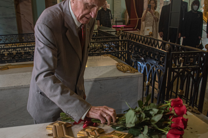 Почетный Президент РГО, академик Владимир Котляков. Фото: Александр Филиппов