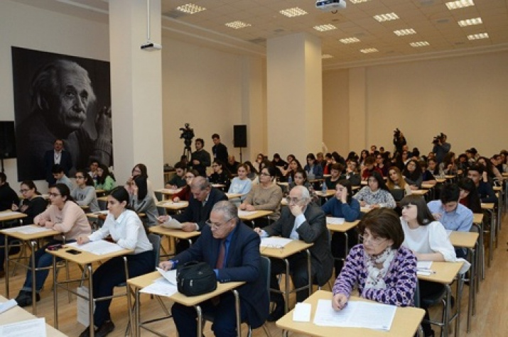 Geographic dictation-2017. Photos from the website of the branch of Lomonosov Moscow State University in Baku