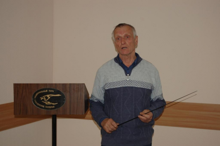 В.А. Шкаликов на чтениях им. Пржевальского. Фото предоставлено РО РГО