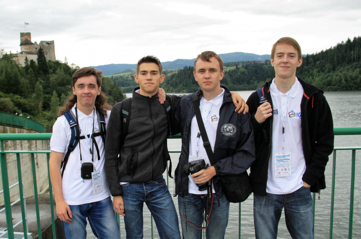 Members of the Russian team at the XI International Geographic Olympiad