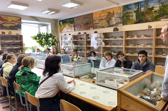 В музее; фото: Пресс-служба Тамбовского областного отделения РГО