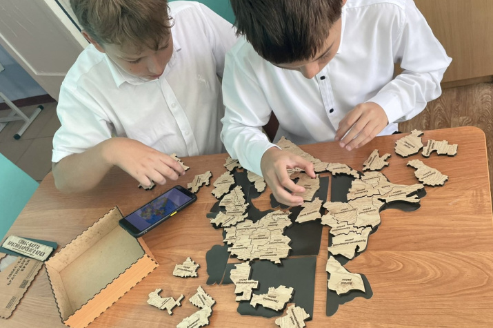 Учащиеся школы. Фото: Динское отделение РГО