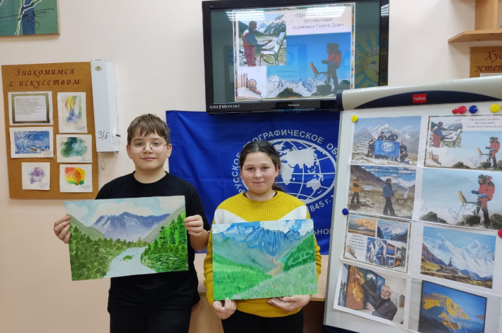 Юные художники Крымска. Фото: Крымское отделение РГО