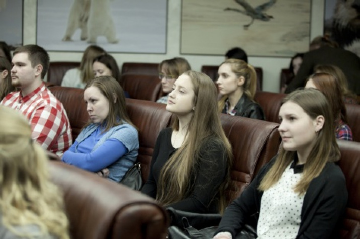 The Youth Intellectual Club of the Russian Geographical Society meeting. Photo by Nikolay Razuvayev