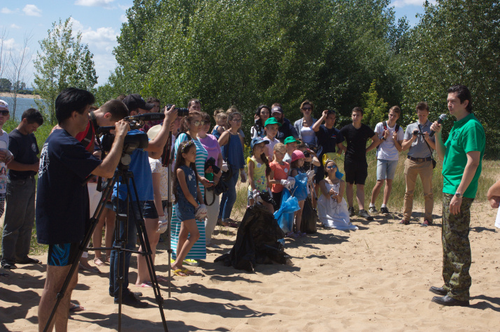 Сегодня на пляже «Нижнее Заречье» завершился первый экологический сплав по Казанке