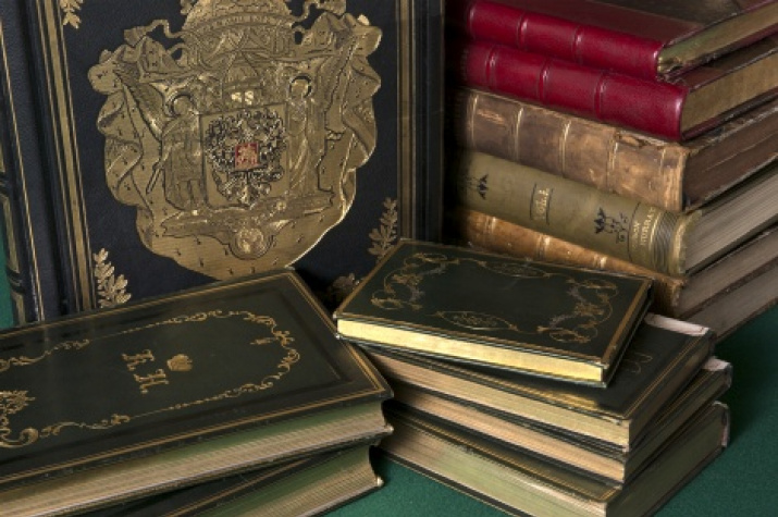 Publications from the funds of the Scientific library of the Russian Geographical Society. Photo by Alexander Philippov 