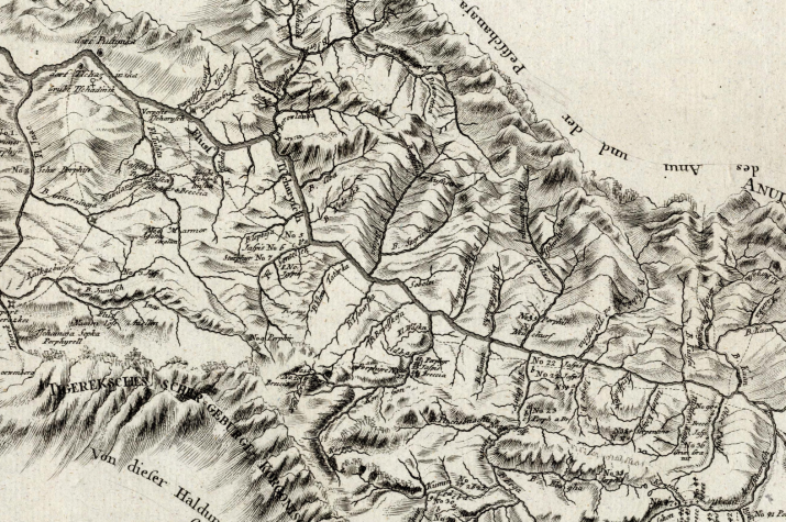 Карта экспедиции Петра Шангина