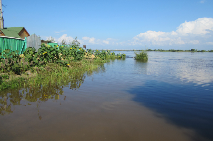 Наводнение на Амуре в 2013 году. Фото предоставлено Хабаровским краевым отделением РГО 