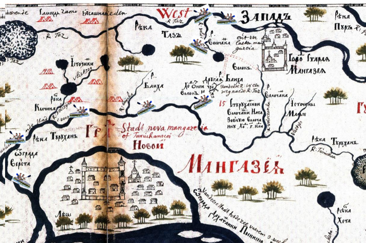 Карта Мангазеи