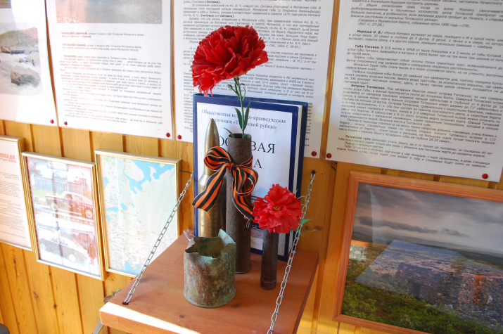 Внутри общественного музея "Титовский рубеж", Мурманская область, фото Ларисы Саляевой