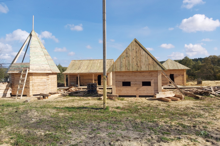 Строительство Михайловского редута. Фото: Игорь Пантюшов