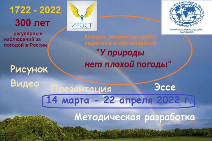 Конкурс творческих работ «У природы нет плохой погоды»