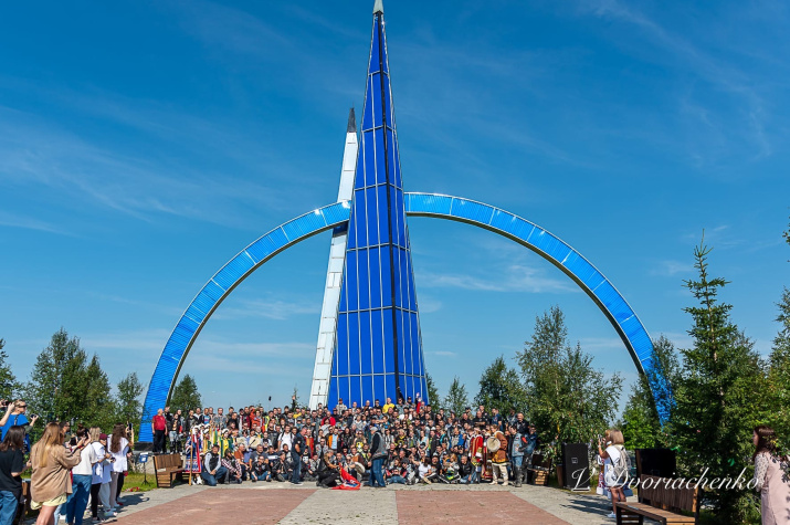 Участники слета "Мотополярник-2022" на Полярном круге. Фото: Виталий Дворяченко