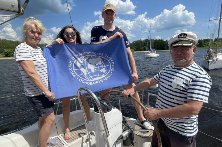 "Ночь географии" в акватории Горьковского моря. Фото: Анна Малиновская