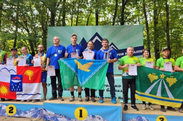 Победители соревнований. Фото: Апшеронское отделение РГО